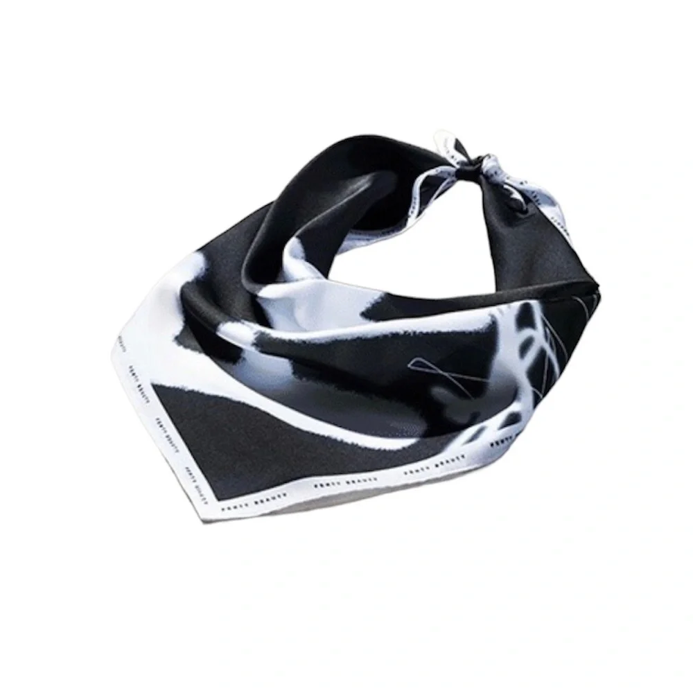 Fenty Beauty Black/White Square Scarf Bandana